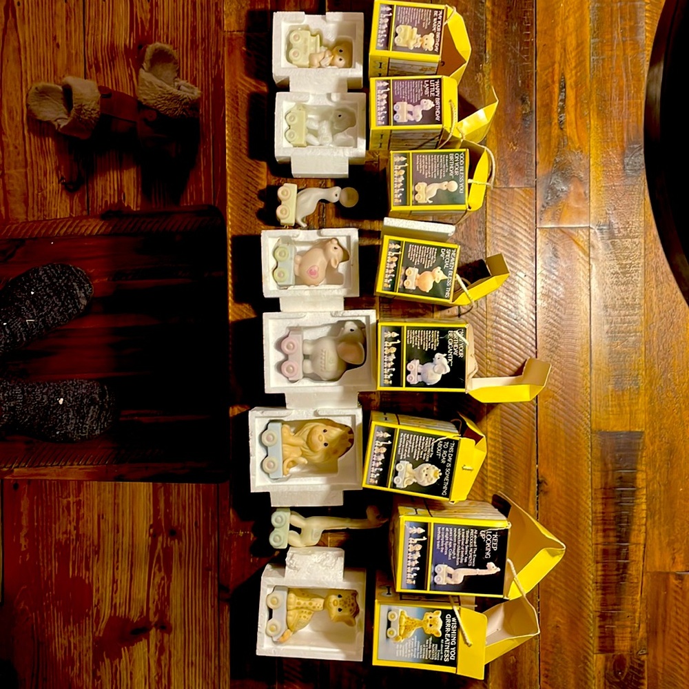 Precious Moments Birthday Animal Train. Collectable